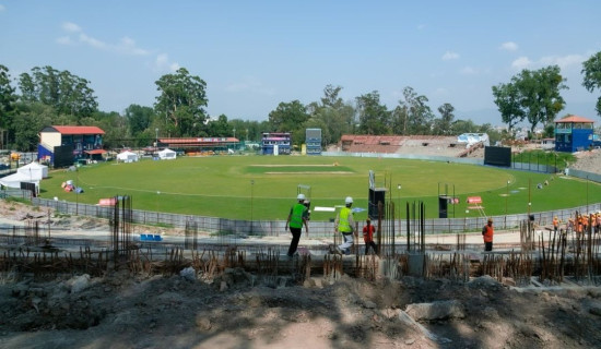 TU Cricket Ground upgradation underway (Photo Feature)