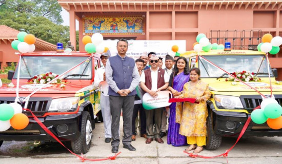 Indian govt gifted ambulance