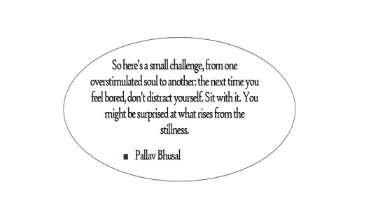 Stillness Fuels Creativity