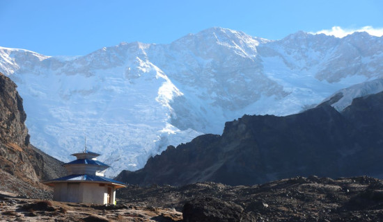 Mount Kanchenjunga along with Manghim