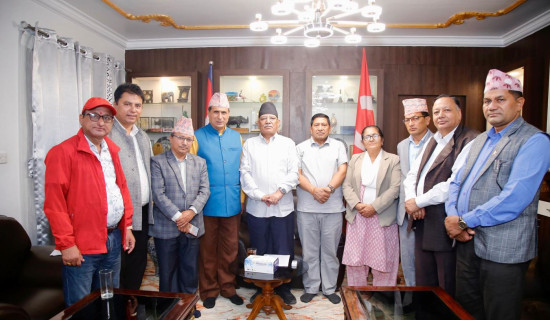 NTF office bearers meet with Prachanda