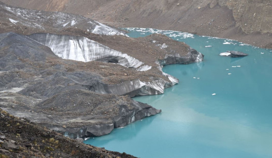 Glacial lake of Annapurna Base Camp