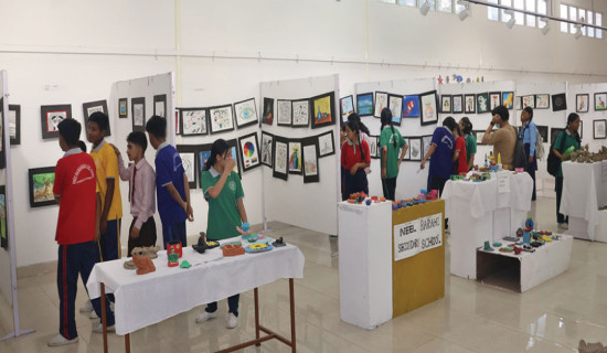 Student artworks on display