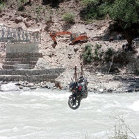 Bridge construction over Bheri River at Ranighat remains stalled
