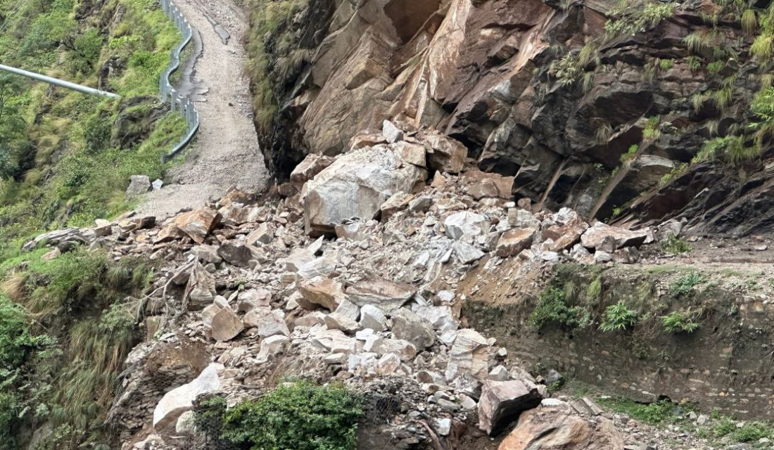 One-way traffic resumes along Karnali Highway