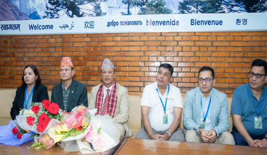 Minister Khadka back home after attending SCO's Energy Ministerial level Meeting