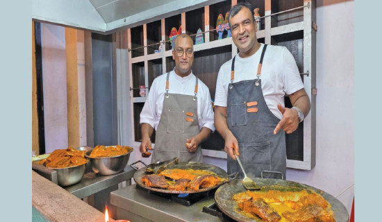 Chef Santosh Shah launches Janakpur Fish House in Naxal