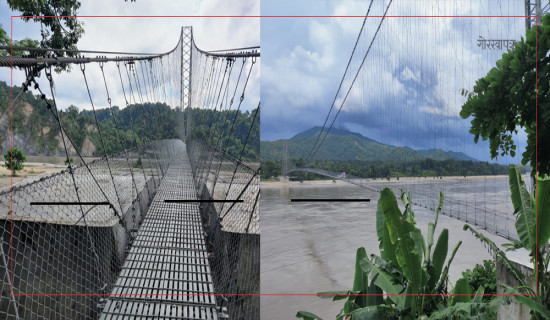 Triveni suspension bridge remains  closed in lack of security arrangements