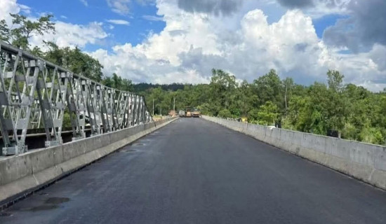 Newly constructed bridge over Binayi River at Dumkibas opens for traffic