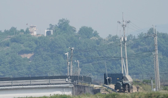 North Korean crosses the heavily fortified border to South