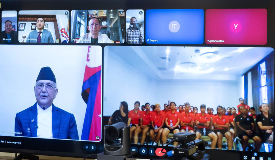PM Oli extends best wishes for Nepal's victory against Uzbekistan