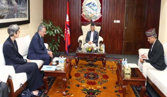 Swiss Foreign Minister Ignazio Cassis calls on PM Oli