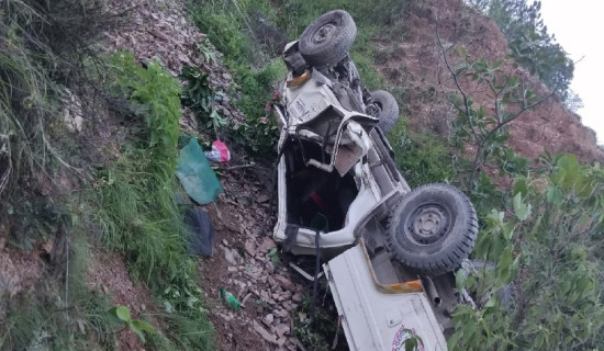 Two dead, six injured in Baitadi jeep accident