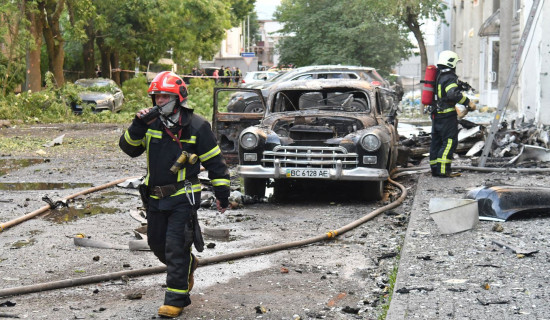 Russian missiles kill at least 2 in Ukraine