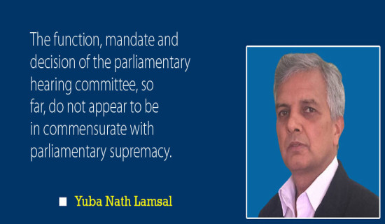 End Downsides Of Parliamentary Hearing