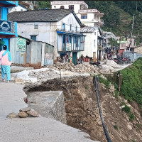 Woman rescued from car that fell into Bishnumati River