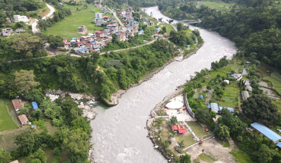 Marsyangdi River and Dharmanathdham