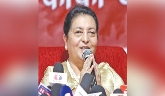 Nothing stops me from active politics: Former President Bhandari