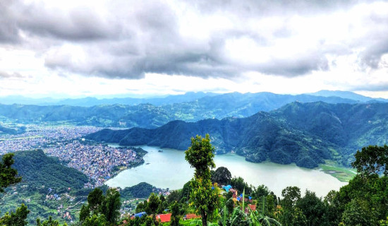 Breathtaking view of Pokhara from Sarangkot