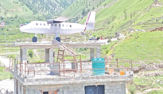 Jumla man builds aircraft on his house rooftop