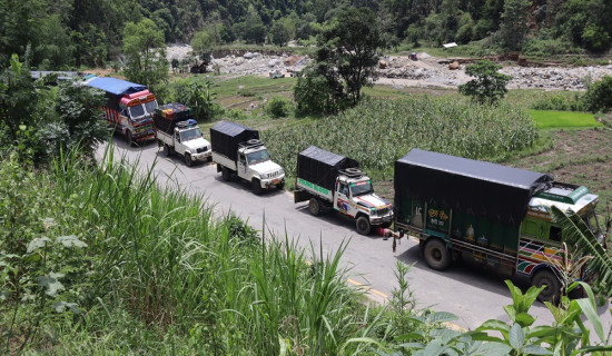 Traffic disrupted on two highways due to flooding