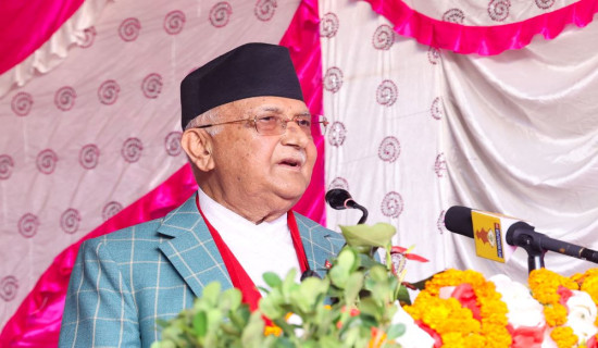 PM Oli reaffirms government commitment for country's development
