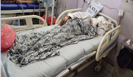 Mayor Bhattarai on fast-unto-death at Maitighar Mandala  admitted to hospital