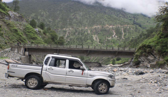 Vehicles not allowed to use ready bridge in Mugu