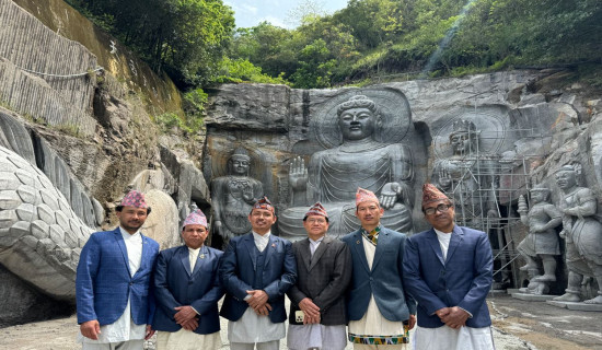 Nepali sculptors create rocky cliff masterpieces in Kumamoto, Japan