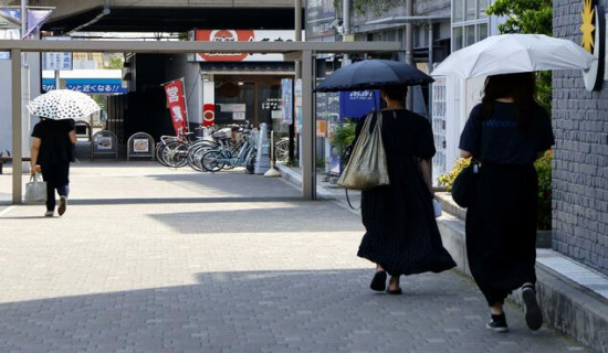 Japan record-high temperature of 41.8 C reported in Gunma Pref.