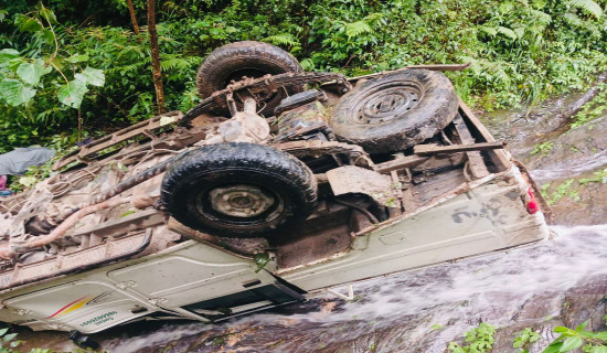 One killed in Myagdi Jeep accident, three injured