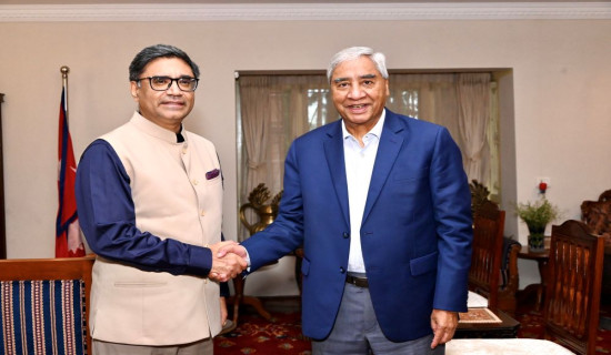 Indian Foreign Secretary discuss bilateral issues with NC President Deuba