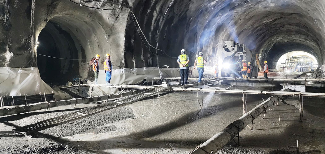 60% construction of Siddababa Tunnel completes