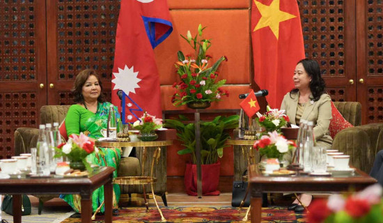 Foreign Minister Dr Rana calls on Vietnamese Vice President