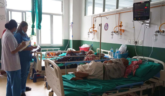 Rise in seasonal flue patients in Sindhuli Hospital