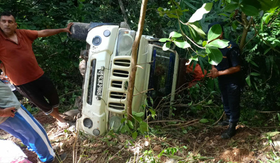 15 injured in Syangja jeep accident