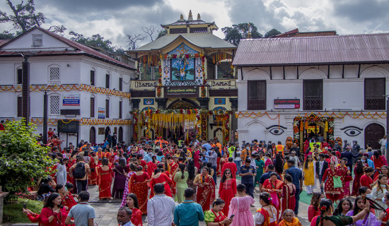 Preparations complete for Teej festival at Pashupathinath