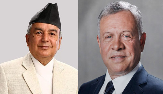 President Paudel seeks Jordan monarch's cooperation for Bipin's release