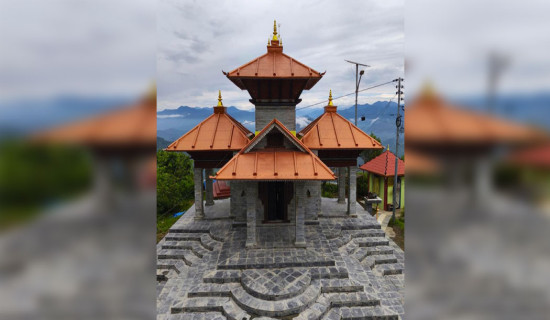 Rebuilt Shivalaya Temple becomes attractive shrine
