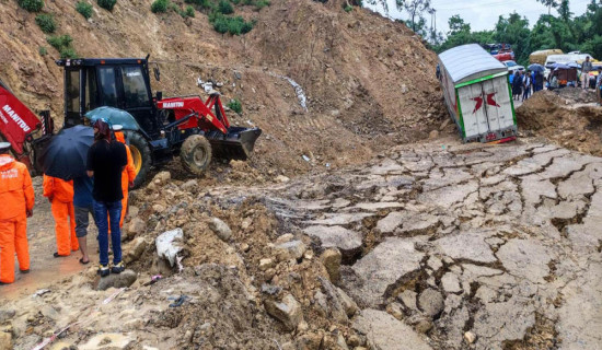 Landslides, floods cause complete obstruction of nine major roadways across country