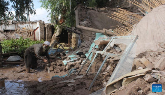 Rainstorm, flash floods kill 5, injure 8 in eastern Afghanistan's Nangarhar province