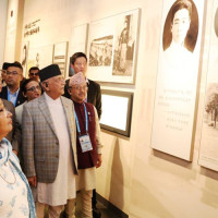 Former president Bhandari expresses grief