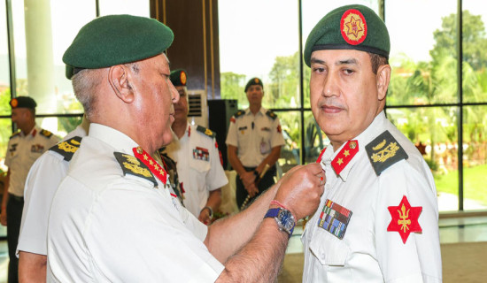 Army Chief confers insignia  on promoted officers