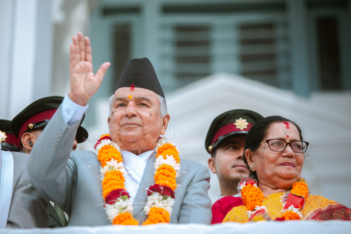 President Paudel observes Indrajatra cultural festival