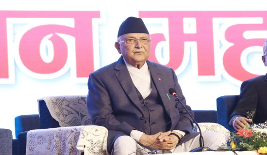 PM Oli reiterates to constitution amendment, reforms in election system