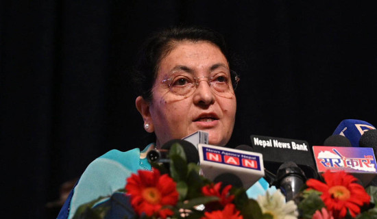 Pay heed to constitution for new govt: Former President Bhandari