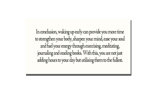 Benefits Of Waking Early