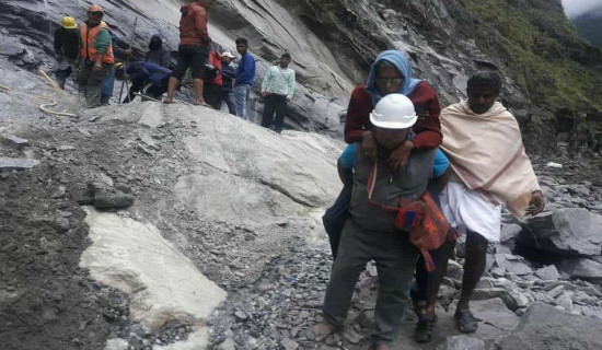 Sherchan risks his life to rescue stranded travellers