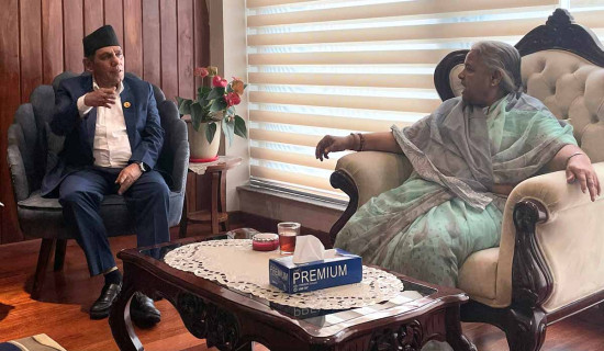 NA Chair Dahal reaches Baluwatar, congratulates PM Karki
