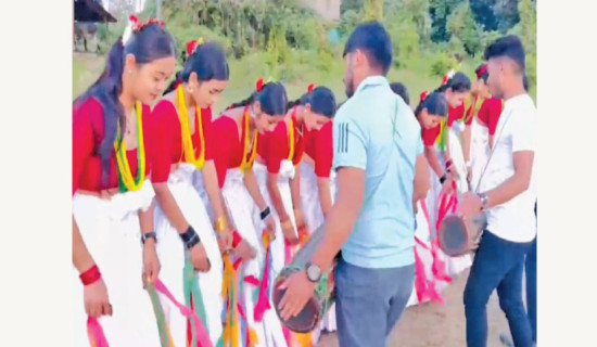 Sakhiya Dance begins in Tharu community ahead of Dashain
